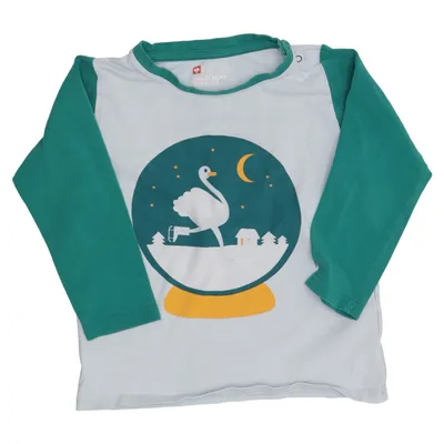 Long sleeve T-shirt (Green, White) from Engelbert Strauss Cotton, Elastane