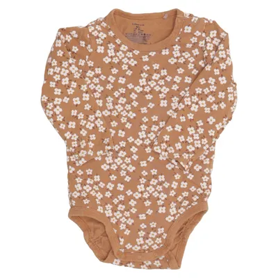 Body (Marron, Blanc) de Lindex Baby Coton, Élasthane