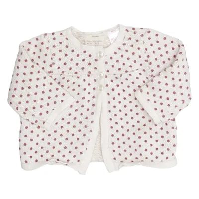 Cardigan (White, Red, Multicolored) from Zara BabyGirl Cotton, Elastane