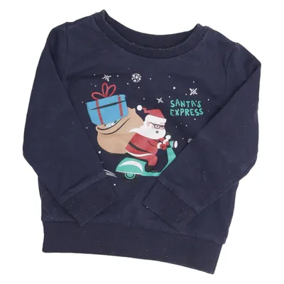 Weihnachtspullover (Blau, Mehrfarbig) von Pocopiano Baumwolle, Polyester
