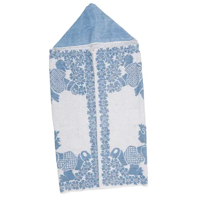 Bath cape (Blue, White)