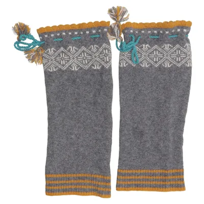 Leg warmers (Gray, Yellow, Blue) from Gudrun Sjödén