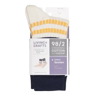 Strumpor (Maris) från Living Crafts Elastan, Ekologisk bomull