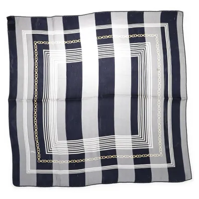 Neckerchief (Blue, White, Turquoise) Silk