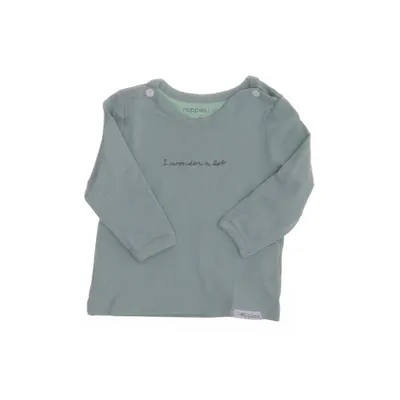 Lange mouwen shirt (Groen) van Noppies Baby Katoen, Elastaan