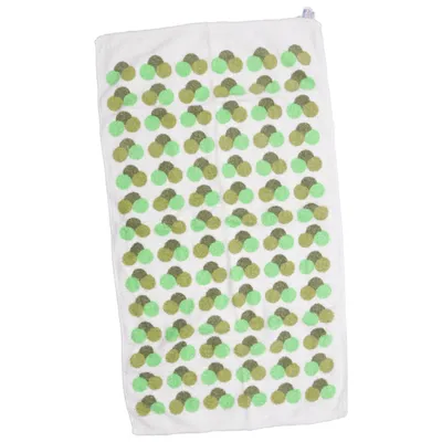 Towel (White, Green, Multicolored) from Vossen Cotton