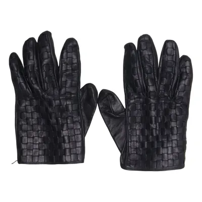 Leren handschoenen (Zwart)