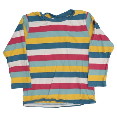 Long sleeve T-shirt (Blue, Yellow, Pink) from Polarn O. Pyret Cotton