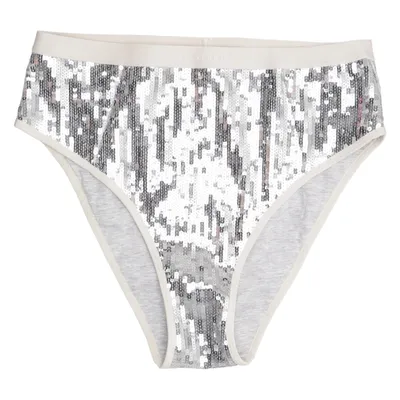 Bikini bottom (Silver, Gray) from Love Stories Cotton, Elastane