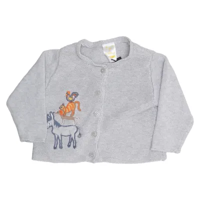 Cardigan (Gris, Multicolore) de Pusblu Coton