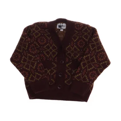 Cardigan (Brown, Multicolored) from Mabli Merino wool