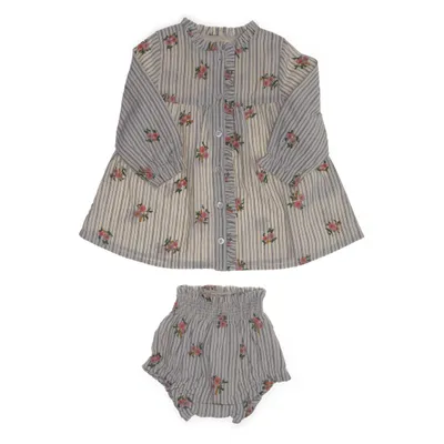 Dress (White, Multicolored) from Petit Sézane Organic cotton, Polyester