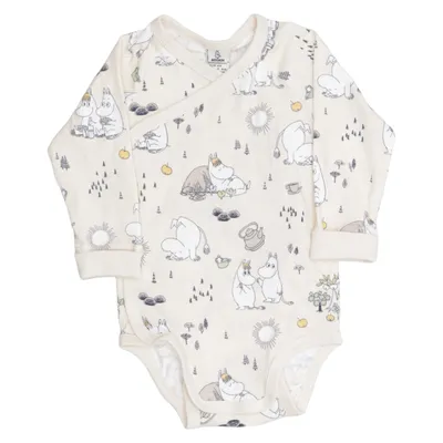 Body (Beige, Flerfärgad) från Moomin by Lindex Bomull, Elastan