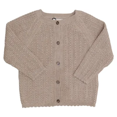 Cardigan (Beige) van MarMar Copenhagen Katoen, Merinowol