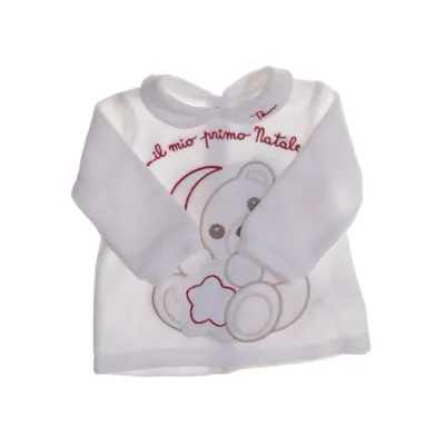 Collegetröja (Vit) från Thun Bomull, Polyester