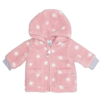 Fleece jacket (Pink, White) from Topomini Cotton, Polyester