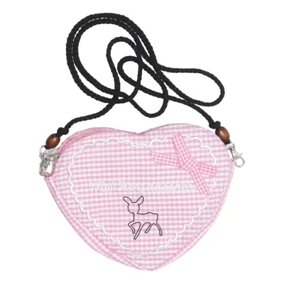 Skuldertaske (Pink, Hvid)