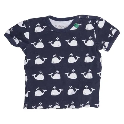 T-shirt (Bleu, Blanc) de Fred's World by Green Cotton Coton biologique