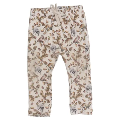 Pyjamasbyxor (Beige, Flerfärgad) från Lil' Atelier Elastan, Modal, Ekologisk bomull
