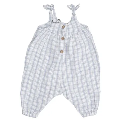 Dungarees (Blue, White) from Newbie by KappAhl Cotton
