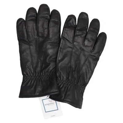 Leather gloves (Black) from Börjesson