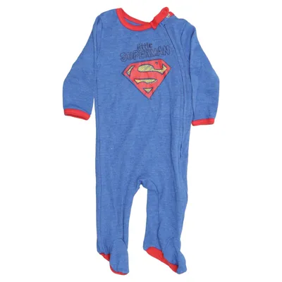 Sparkdräkt (Blå, Röd) från Justice League Bomull, Polyester