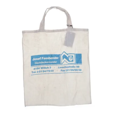 Canvas tas (Off-white, Blauw)