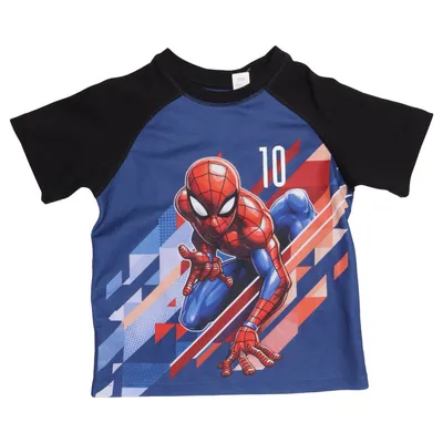 T-shirt (Blauw, Zwart, Meerkleurig) van H&M x Marvel Polyester