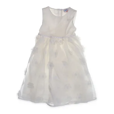 Bloemenmeisjes jurk (Wit) van Topolino Katoen, Elastaan, Polyester