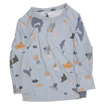 Zwemshirt (Blauw, Meerkleurig) van Liewood Elastaan, Polyamide