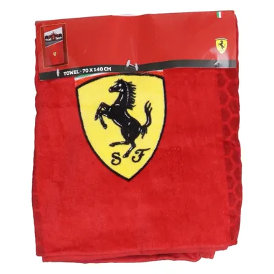 Badhanddoek (Rood) van Ferrari Katoen