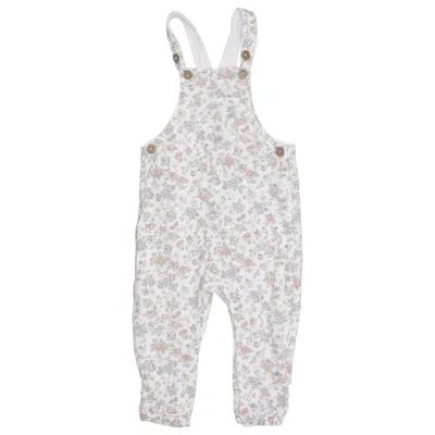 Dungarees (White, Multicolored) from Newbie by KappAhl Cotton