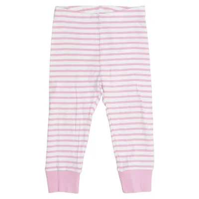 Pantalon de pyjama (Rose, Blanc) de Baby by Lindex Coton