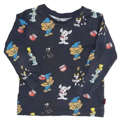 Langærmet t-shirt (Blå, Flerfarvet) fra Bamse by Lindex Bomuld