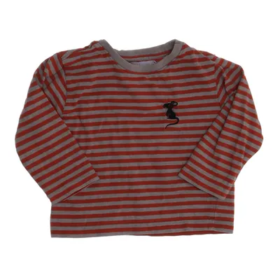 Långärmad t-shirt (Orange, Grå) från Småfolk Bomull, Elastan, Viskos