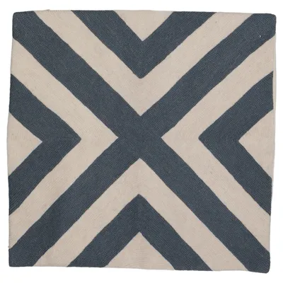 Housse de coussin (Beige, Bleu) de Chhatwal & Jonsson Coton, Laine