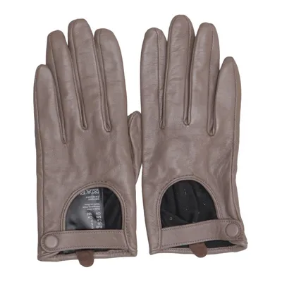 Leren handschoenen (Bruin) van H&M Leer, Polyester