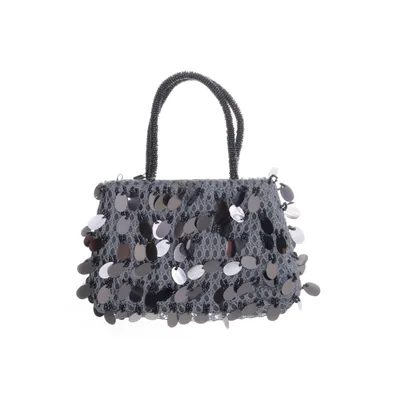 Handväska (Grå, Silverfärgad, Svart)