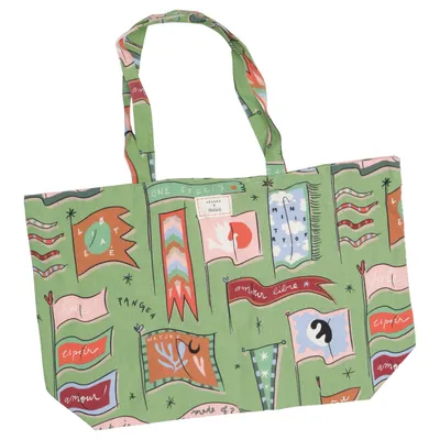 Canvas tas (Groen, Meerkleurig) van Sézane x Pangea