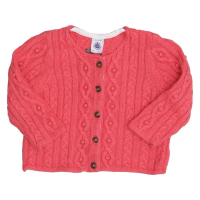 Cardigan (Pink) from Petit Bateau Cotton, Wool
