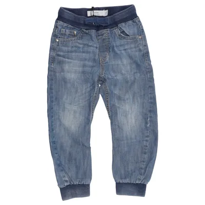 Spijkerbroek (Blauw) van Denim by Lindex Katoen, Polyester