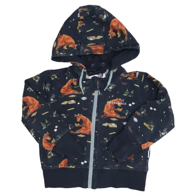 Hoodie (Mamma Mu Och Kråkan) from Geggamoja Elastane, Organic cotton