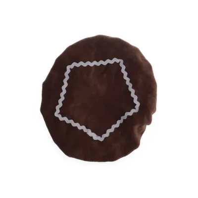 Bonnet (Brown, White) from Den Goda Fen Cotton, Elastane, Polyester
