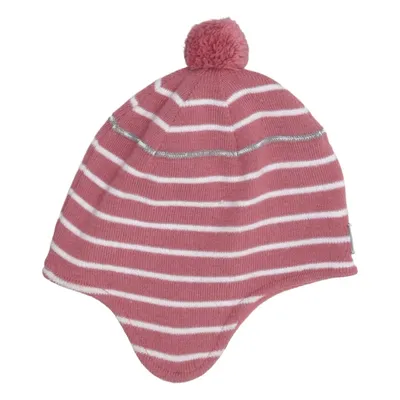 Pompon muts (Roze, Wit) van Polarn O. Pyret Acryl, Merinowol