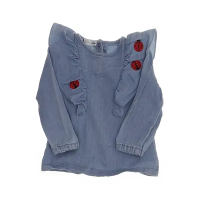 Blouse (Blauw) van Minimarket Katoen, Tencel