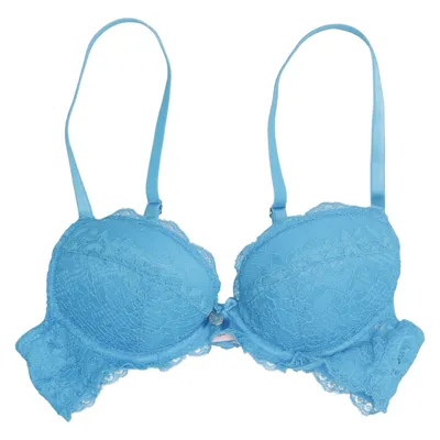 Bra (Blue) from Boux Avenue Cotton, Elastane, Polyamide, Polyester