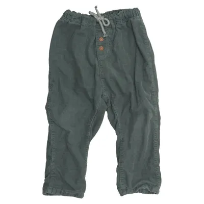 Fløjlsbukser (Grøn) fra H&M Baby Bomuld, Viscose