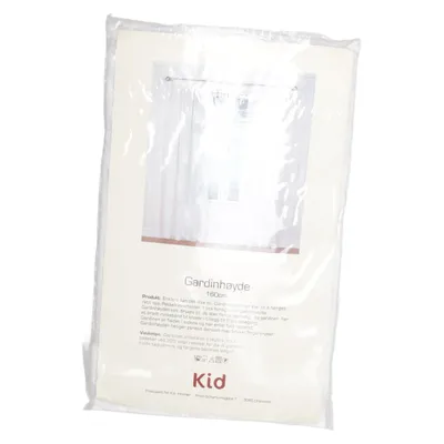 Rod pocket curtain (White) from Kid