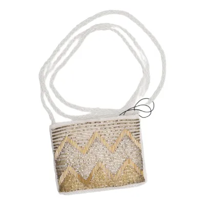 Shoulder-bag (White, Gold) from Jaguar