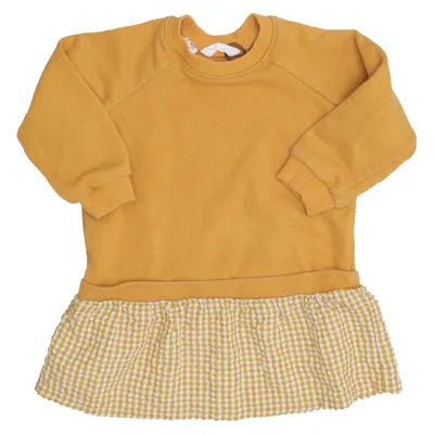 Robe (Marron) de Mango Kids Coton, Polyester, Viscose